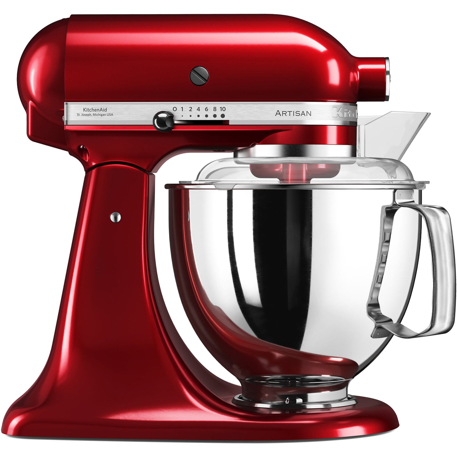 Kitchenaid Kitchenaid Artisan KSM175ECA røremaskine, rød metallic ❤ detaljebillede i kategorien Røremaskiner
