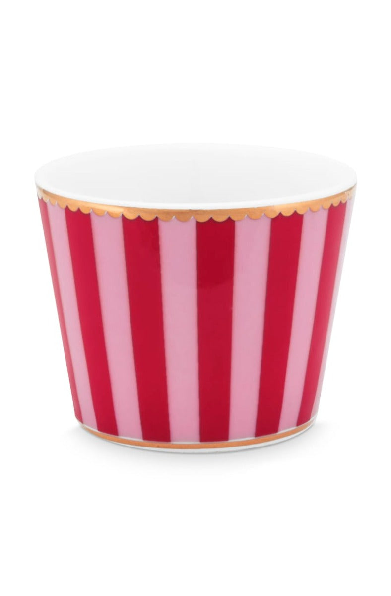 Produktbillede af Egg Cup Love Birds Stripes Red-Pink på tilbud i høj kvalitet