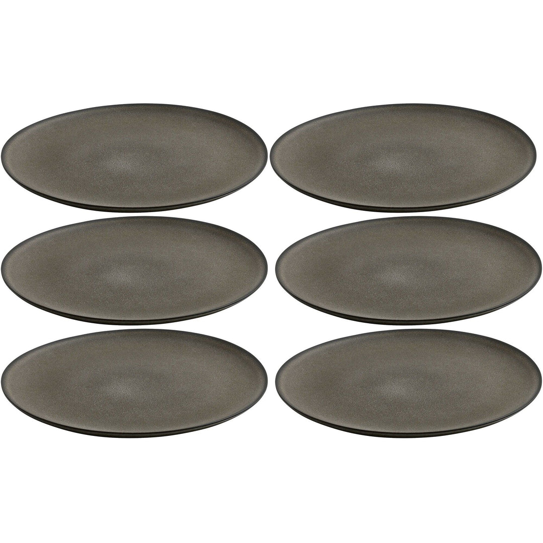 Aida Aida RAW frokosttallerken 23 cm, forest brown, 6 stk. – frontbillede (Morgenmadstallerken)