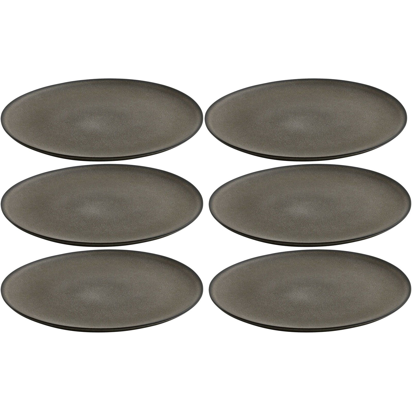 Aida Aida RAW frokosttallerken 23 cm, forest brown, 6 stk. – frontbillede (Morgenmadstallerken)