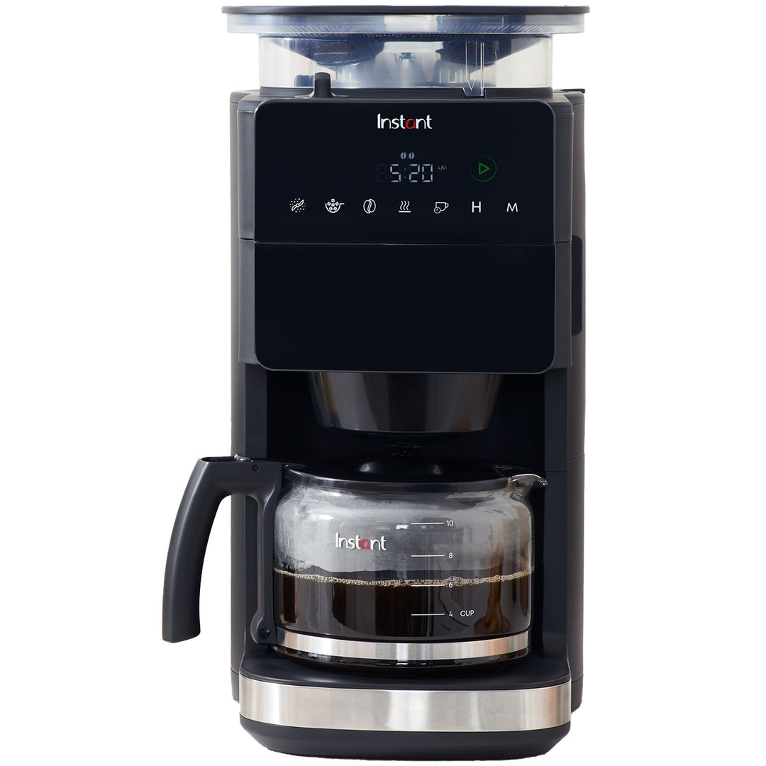 Instant Instant Kaffemaskine, sort – close-up (Kaffemaskiner)