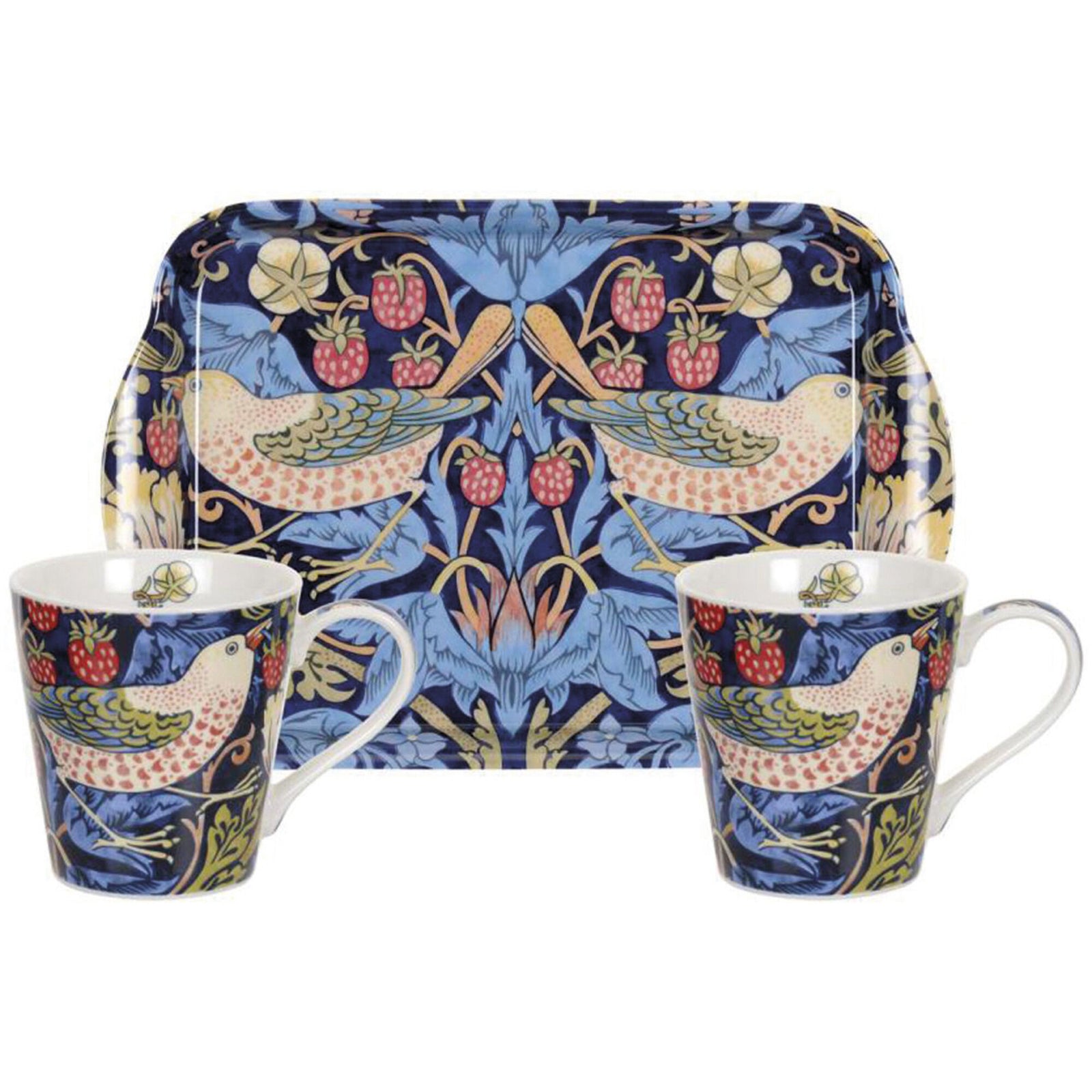 Spode Spode Strawberry Thief Bakke- og krus-sæt ❤ vinkelbillede (Bakke)