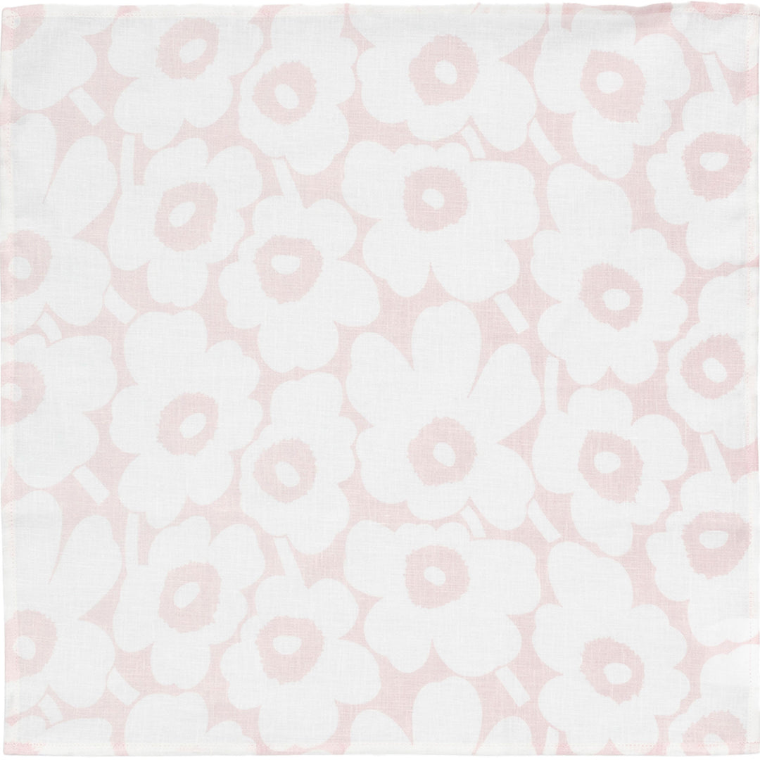 Marimekko Marimekko Mini Unikko serviet, hvid/rosa ❤ billede i brug (Serviet)