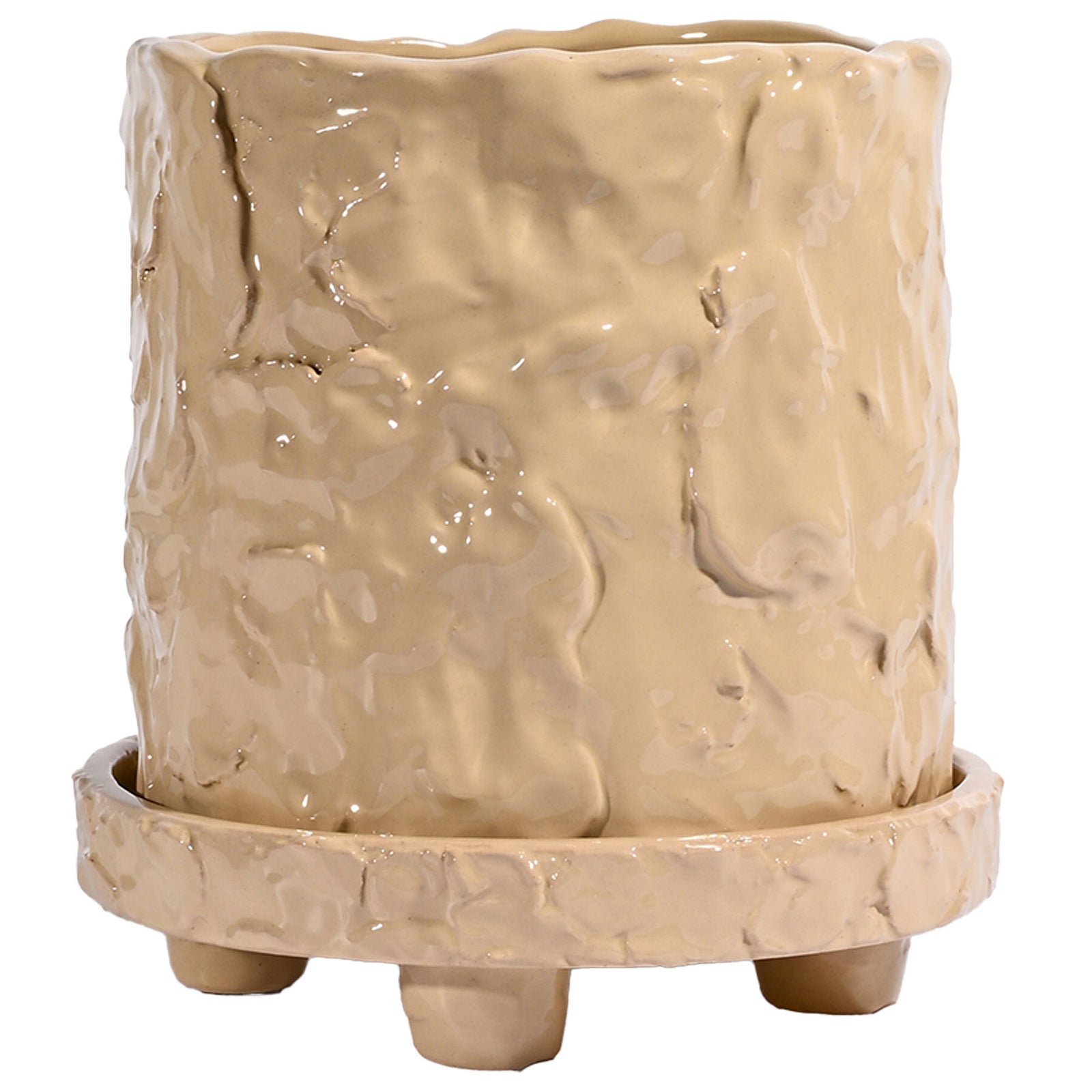 Byon Byon Muddy S krukke 17,5x18 cm, beige – close-up (Krukke)