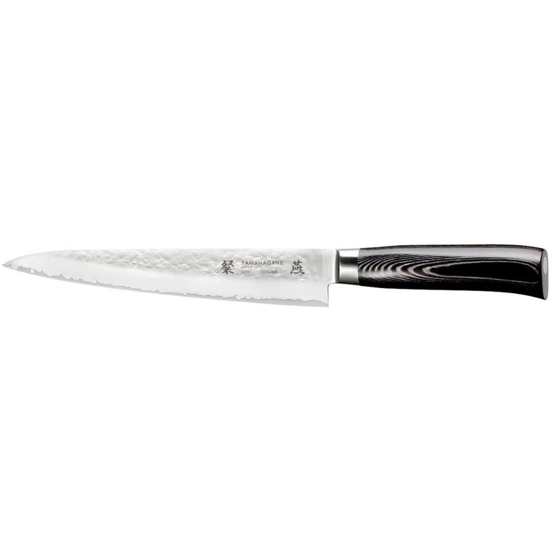 Tamahagane Tamahagane SAN Tsubame Trancherkniv 21 cm – close-up (Skæreknive)