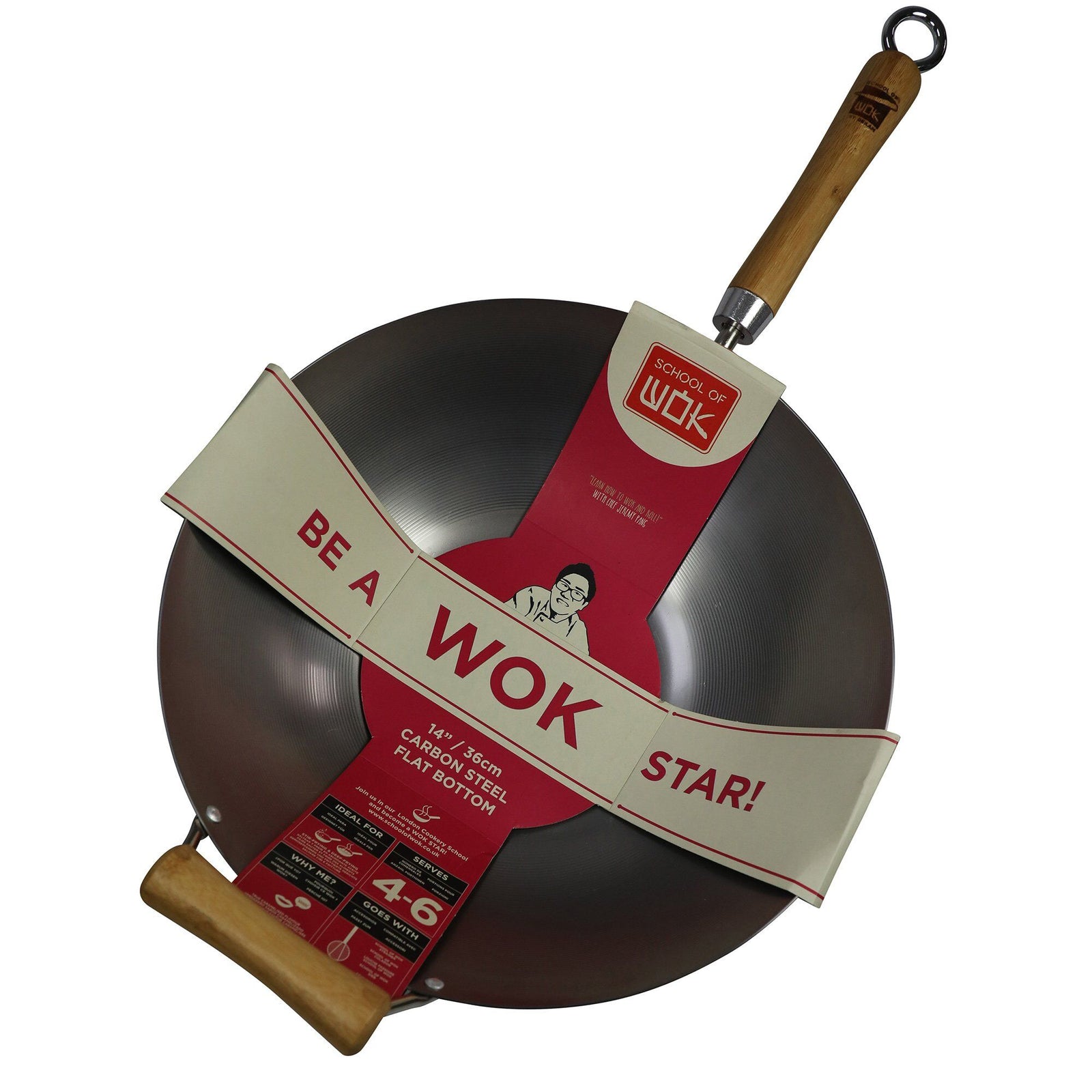 Dexam Dexam Kulstål wok 36 cm. – detaljebillede (Wok)
