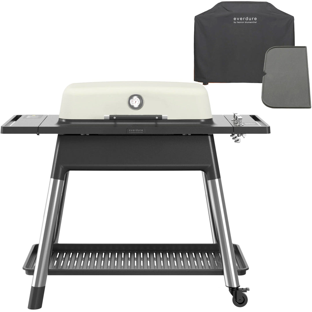Everdure Everdure Furnace gasgrill + grillbetræk & grillplade, mat stone – billede i brug (Gasgrill)
