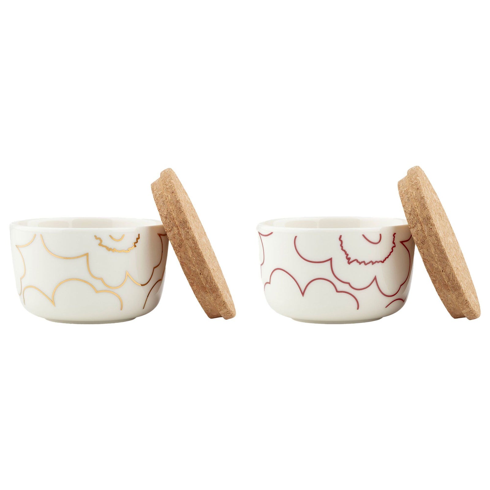 Marimekko Marimekko Piirto Unikko Skål 2,5 dl, 2 stk. ❤ produktbillede i kategorien Skål