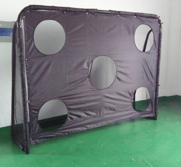 Produktbillede af Køb Kvalitets Fodboldmål til præcisions skydning/øvelse 300x200x90cm. (dug kan let afmonteres) på tilbud