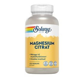 Produktbillede af Solaray Magnesium Citrat 270 kaps. på tilbud