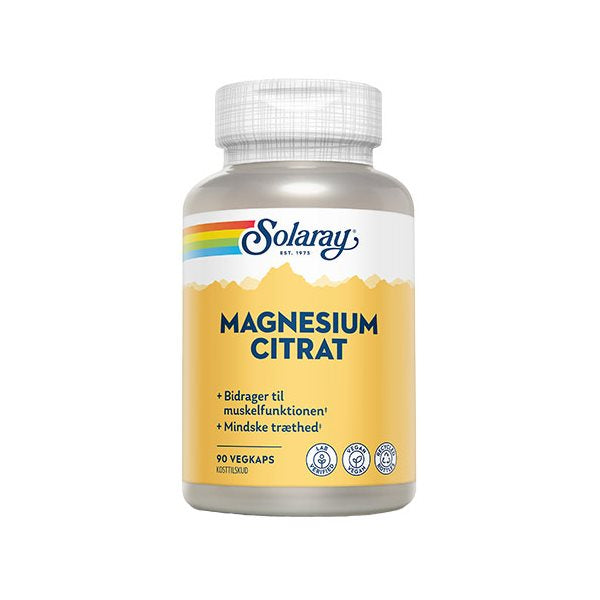 Produktbillede af Solaray Magnesium Citrat 90 kapsler på tilbud