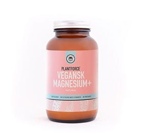 Produktbillede af Plantforce Magnesium+ Natural vegansk 160g. på tilbud