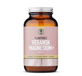 Produktbillede af Plantforce Magnesium+ Lemon vegansk 160g. på tilbud