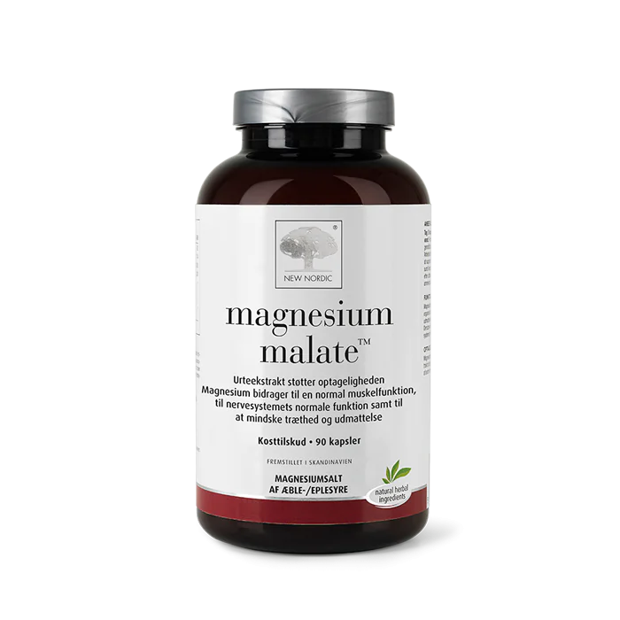 Produktbillede af New Nordic Magnesium Malate 90 kapsler på tilbud