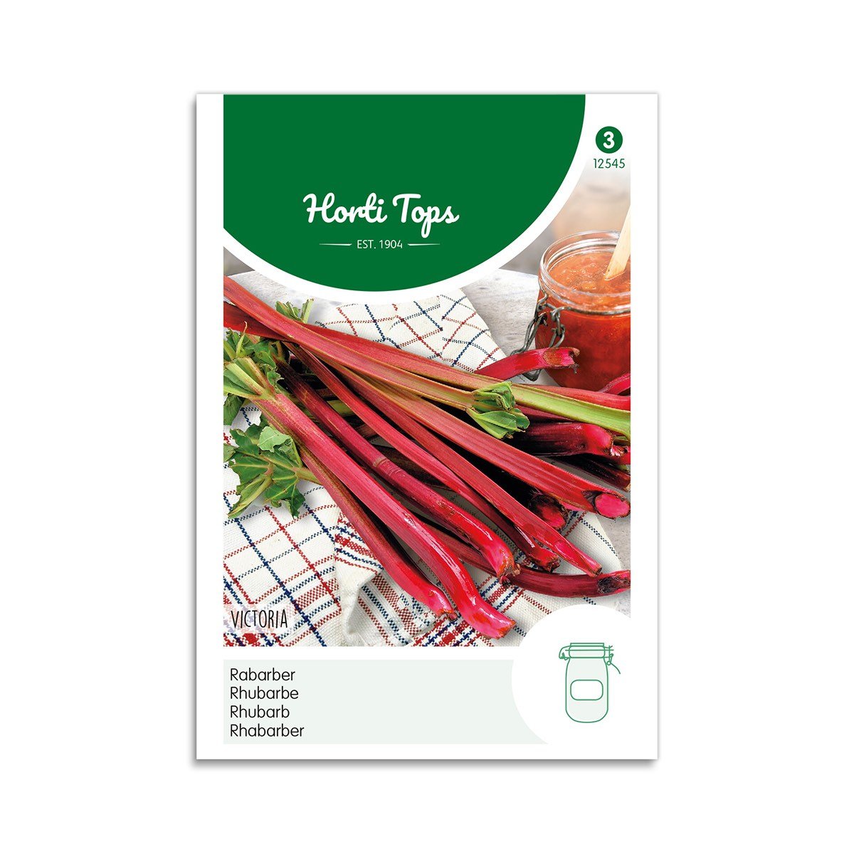 Produktbillede af Rabarber frø Victoria på tilbud i høj kvalitet