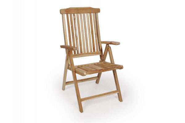 Produktbillede af Malaga teak pos. stol på tilbud i høj kvalitet