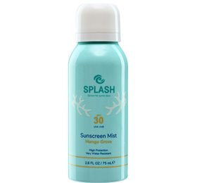 Detaljeret produktbillede af Splash Mango Grove Sunscreen Mist SPF 30 75 ml. Solcreme på tilbud