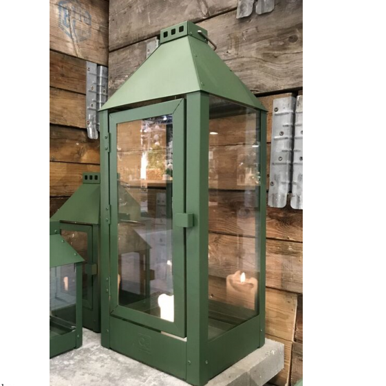 Produktbillede af Marco Lanterne 5 farver 22,5 x 22,5 x 60 cm Galvaniseret Grøn på tilbud i høj kvalitet