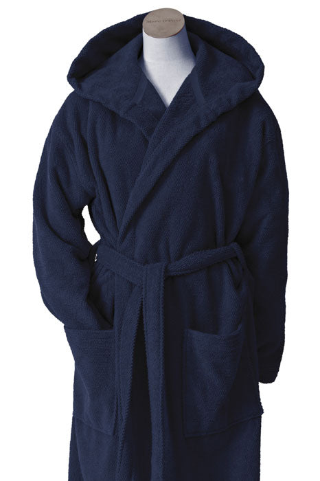 Produktbillede af Marc Ó Polo Timeless Morgenkåbe Navy XXL på tilbud i høj kvalitet