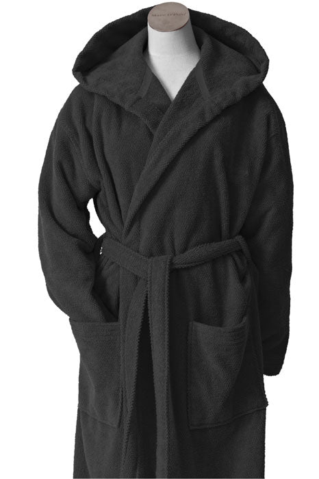 Produktbillede af Marc Ó Polo Timeless morgenkåbe Antracitgrå L på tilbud i høj kvalitet