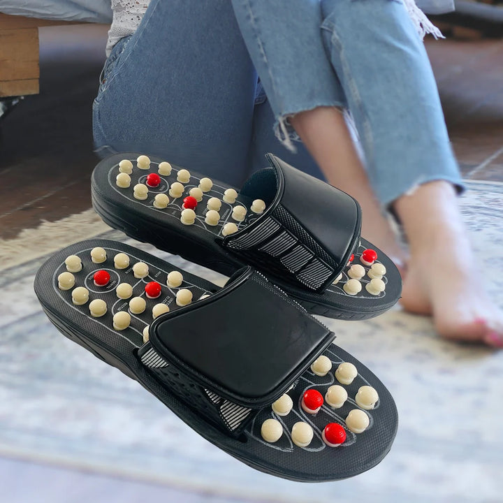 Massagetøfler (zoneterapi) med velcrolukning 40/41