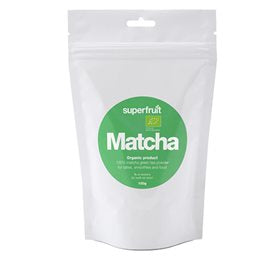 Detaljeret produktbillede af Matcha green tea powder Ø Superfruit 100g. på tilbud