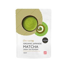 Detaljeret produktbillede af Clearspring Matcha grøn te pulver Ø 40g. (i pose hvid/grøn) på tilbud