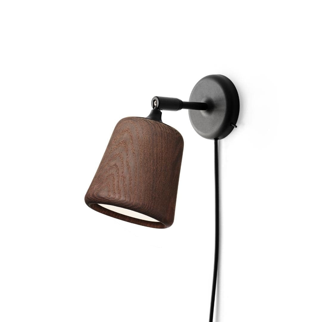 Material Væglampe Røget Eg New Works