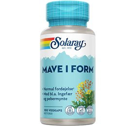 Produktbillede af Solaray Mave i Form 100 kaps. på tilbud