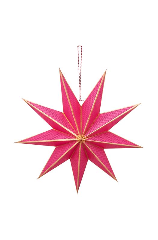 Produktbillede af Christmas Star Paper Pink 60cm på tilbud i høj kvalitet
