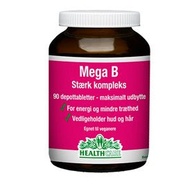 Se Healthcare Mega B stærk kompleks 90 tabl. DATOVARE 02/2024 ❤ Kæmpe udvalg i Blandet ❤ Hurtig levering: 1 - 2 Hverdage samt billig fragt - Varenummer: HG-3897-2 og barcode / Ean: '5701423208954 på lager - Udsalg på Sundhed Spar op til 58% - Over 454 kendte brands på udsalg