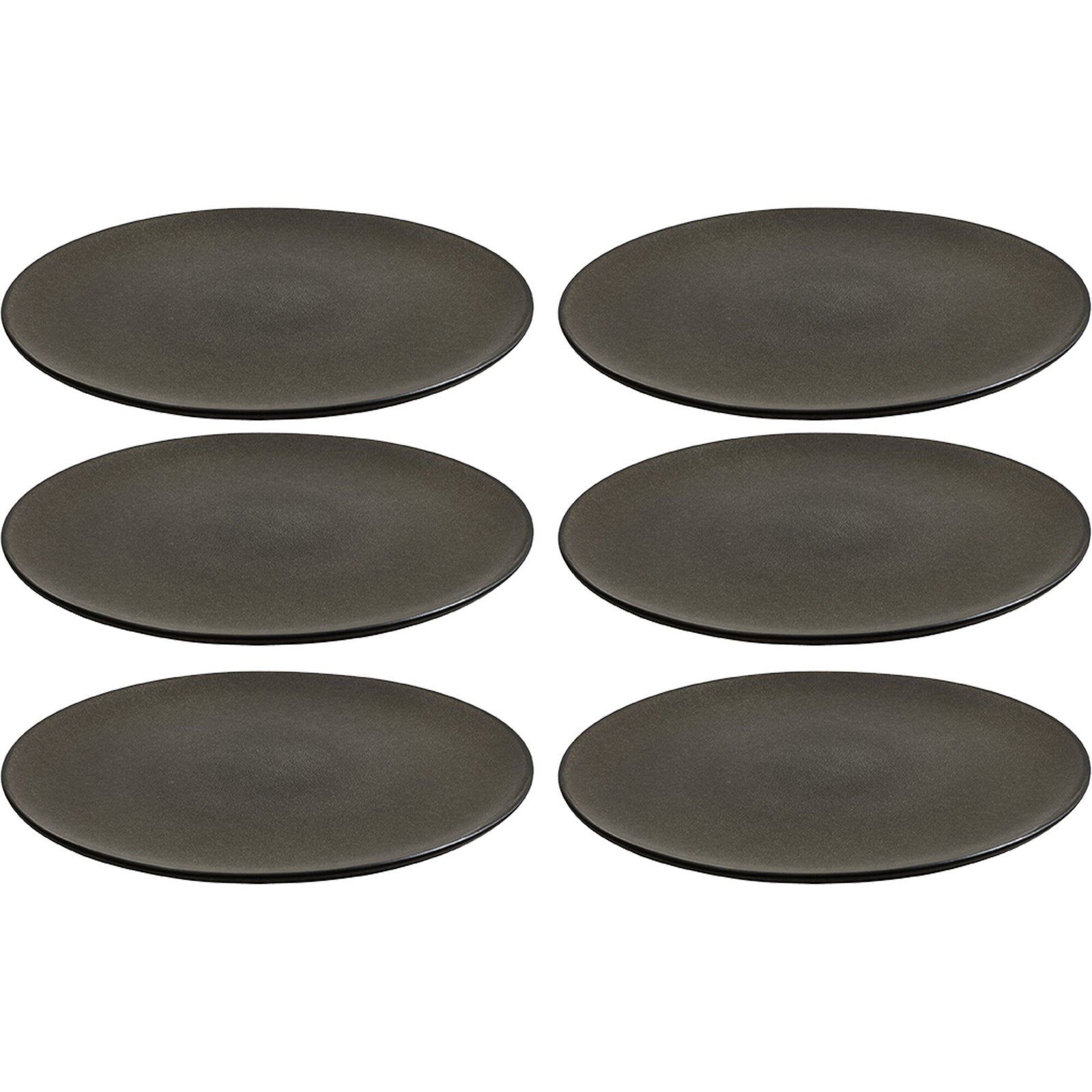 Aida Aida RAW middagstallerken 28 cm, forest brown, 6 stk. – produktfoto (Madtallerken)