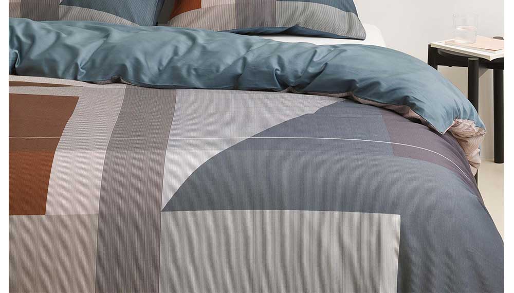 Produktbillede af Marc O Polo Sengetøj Meja Blue 140x200 på tilbud i høj kvalitet