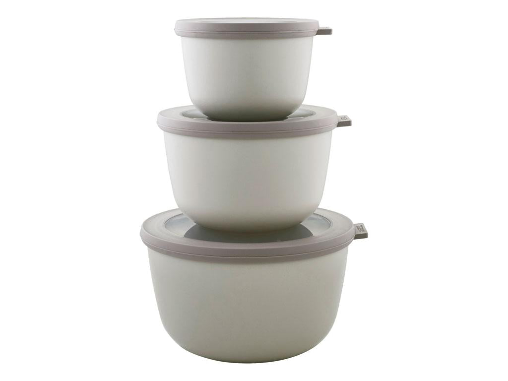 Produktbillede af Mepal Cirqula høj Skålesæt sæt af 3 Nordic White i premium kvalitet