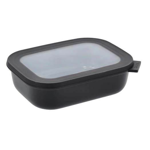 Produktbillede af Mepal Cirqula Rektangulær skål m/låg 1000 ml Black i premium kvalitet
