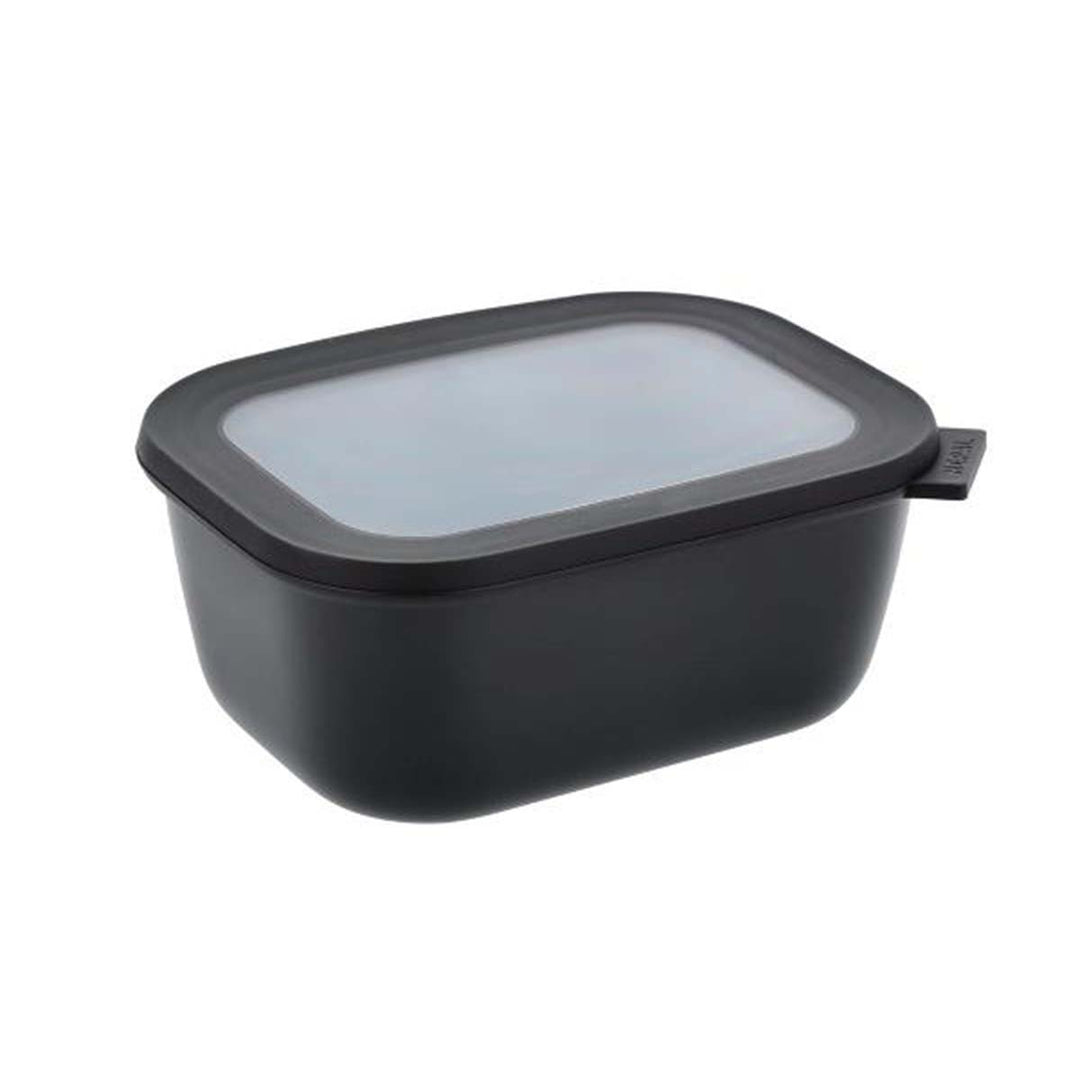 Produktbillede af Mepal Cirqula Rektangulær skål m/låg 1500 ml Black i premium kvalitet