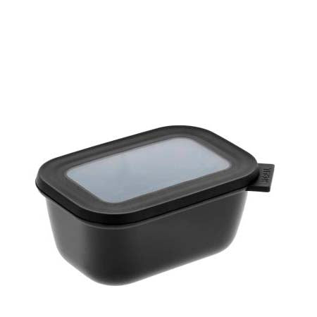 Produktbillede af Mepal Cirqula Rektangulær skål m/låg 750 ml Black i premium kvalitet