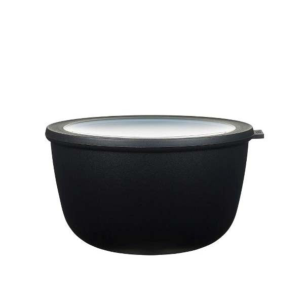 Produktbillede af Mepal Cirqula skål m/låg Dia. 22 x 13 cm 3000 ml Black i premium kvalitet