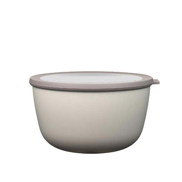 Produktbillede af Mepal Cirqula skål m/låg Dia. 22 x 13 cm 3000 ml Nordic white i premium kvalitet