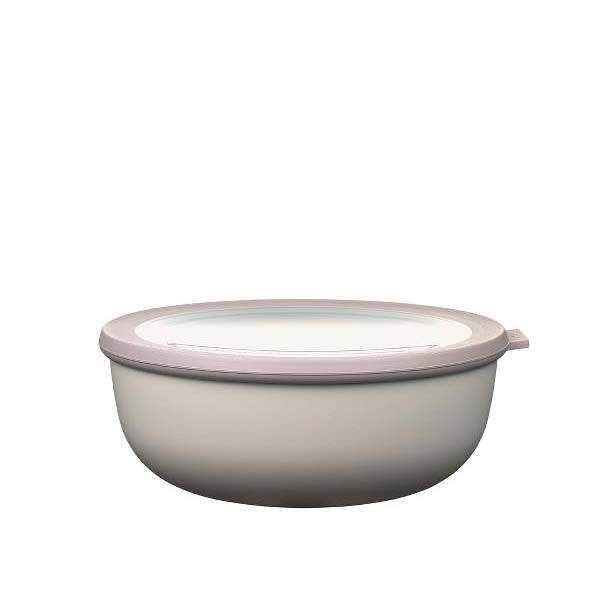 Produktbillede af Mepal Cirqula skål m/låg Dia. 22 x 9 cm 2250 ml Nordic white i premium kvalitet