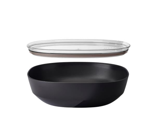 Produktbillede af Mepal Serveringsskål Silueta 4 liter Nordic sort PP/SAN i premium kvalitet