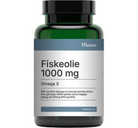 Produktbillede af Mezina Fiskeolie Omega-3 1000 mg 120 kap. på tilbud i brug