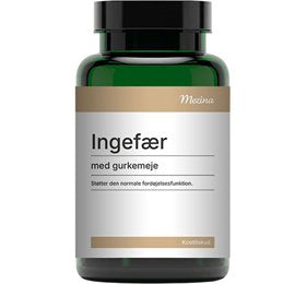 Produktbillede af Mezina Ingefær med Gurkemeje 120 tbl. på tilbud i brug