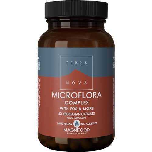 Produktbillede af Terranova Microflora complex ( Hed tidligere Probiotic Complex ) 50 kapsler på tilbud i brug