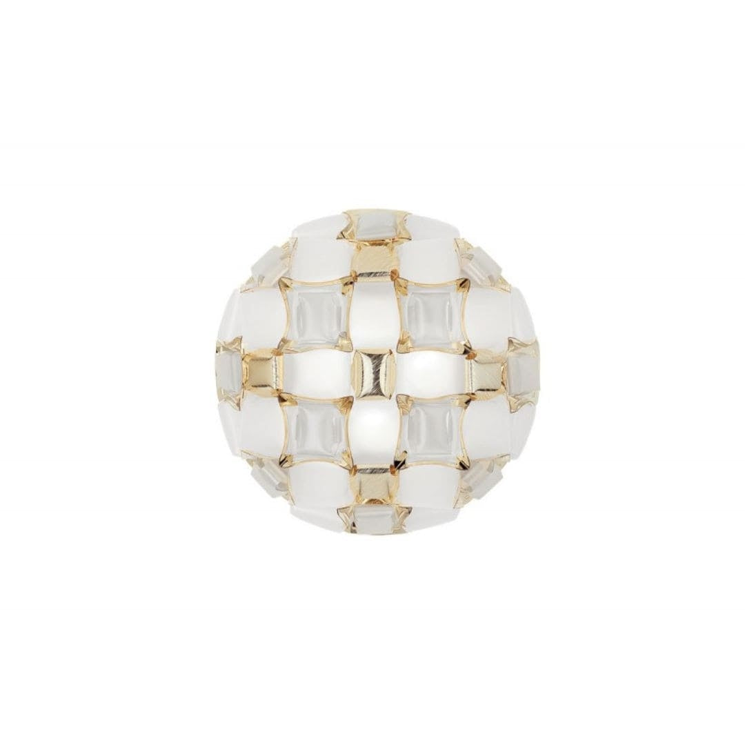 Produktbillede af MIDA M Loft/Væglampe Hvid/Guld Ø50 SLAMP i premium kvalitet