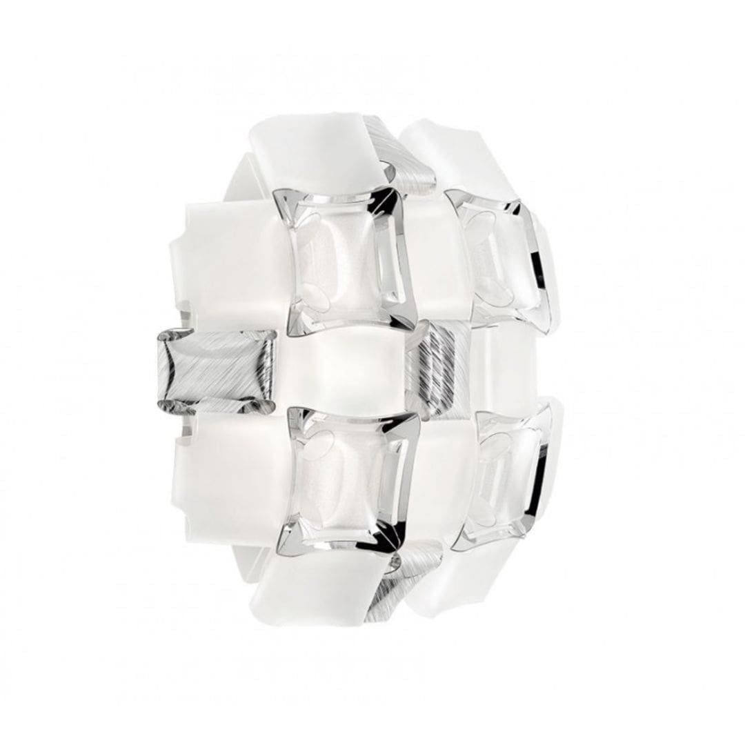 Produktbillede af MIDA S Loft/Væglampe Hvid/Platin Ø32 SLAMP i premium kvalitet