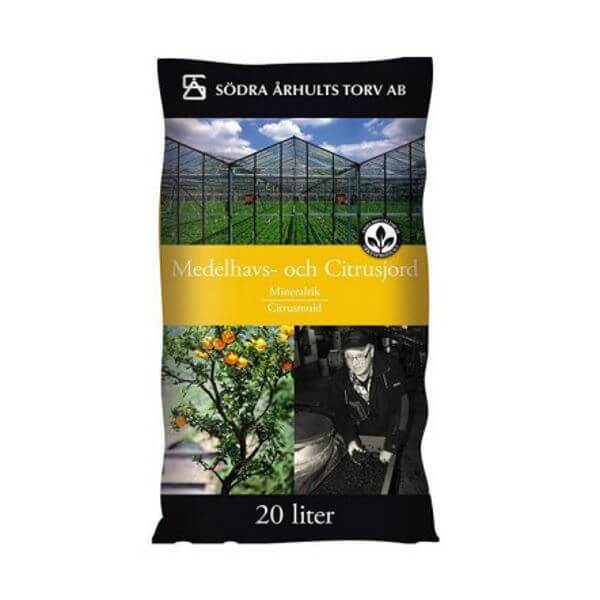 Produktbillede af Middelhavs- og Citrusjord 20 liter på tilbud i høj kvalitet
