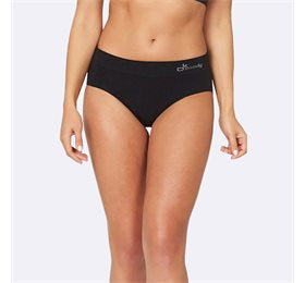 Detaljeret produktbillede af Boody Trusser Midi Brief Sort str. S 1stk. på tilbud
