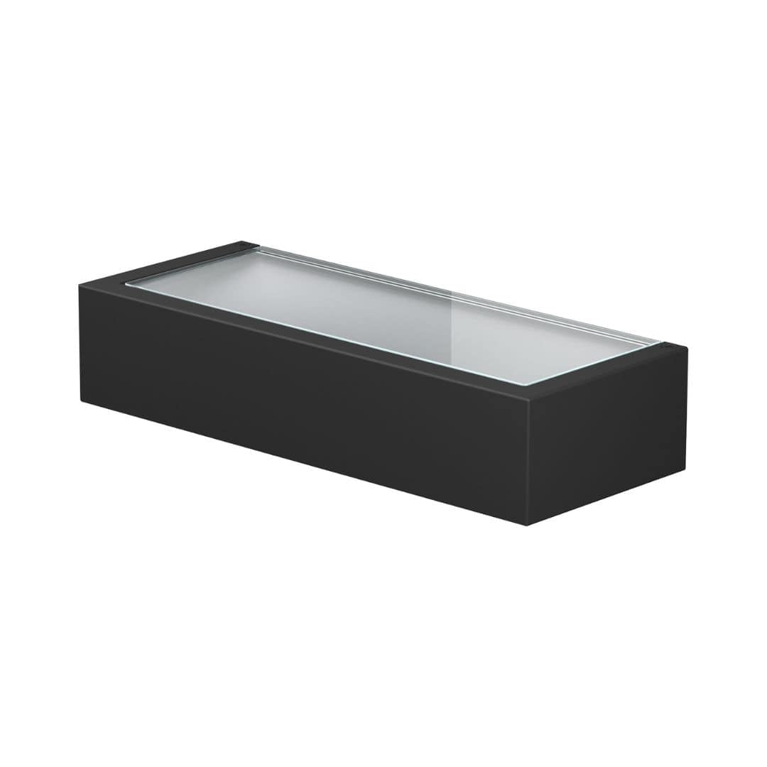 Produktbillede af Mile Udendørs Væglampe 2 Asymmetrisk Up/Down Sort Flos i premium kvalitet