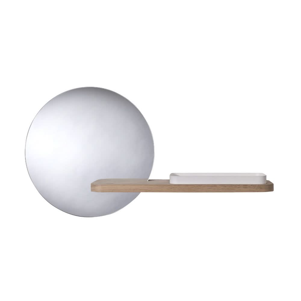 MOI Spejl hylde med bakke farven hvid ✔ Kæmpe udvalg i  Storage And Shelves ✔ Billig fragt og hurtig levering 2 - 5 hverdage - Varenummer: STSH-227766 / Ean:  på lager - Udsalg på Moi Spejl Spar op til 56% - Over 1312 kendte brands på udsalg